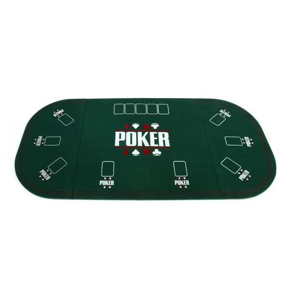 Faltbare Tischauflage Pokertisch Casino Pokerauflage 160 x 80 cm klappbar