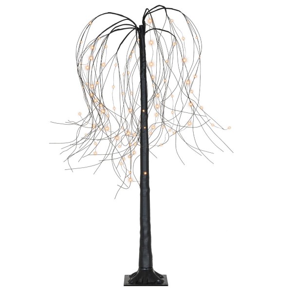 Weidenbaum Deko-Baum Trauerweide 96 LED warm weiß schwarz 150 cm Timer